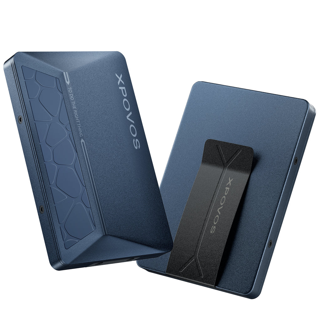 HERO Wallet for Men - Slim Metal Slide to Pop-up Wallet (Blue)