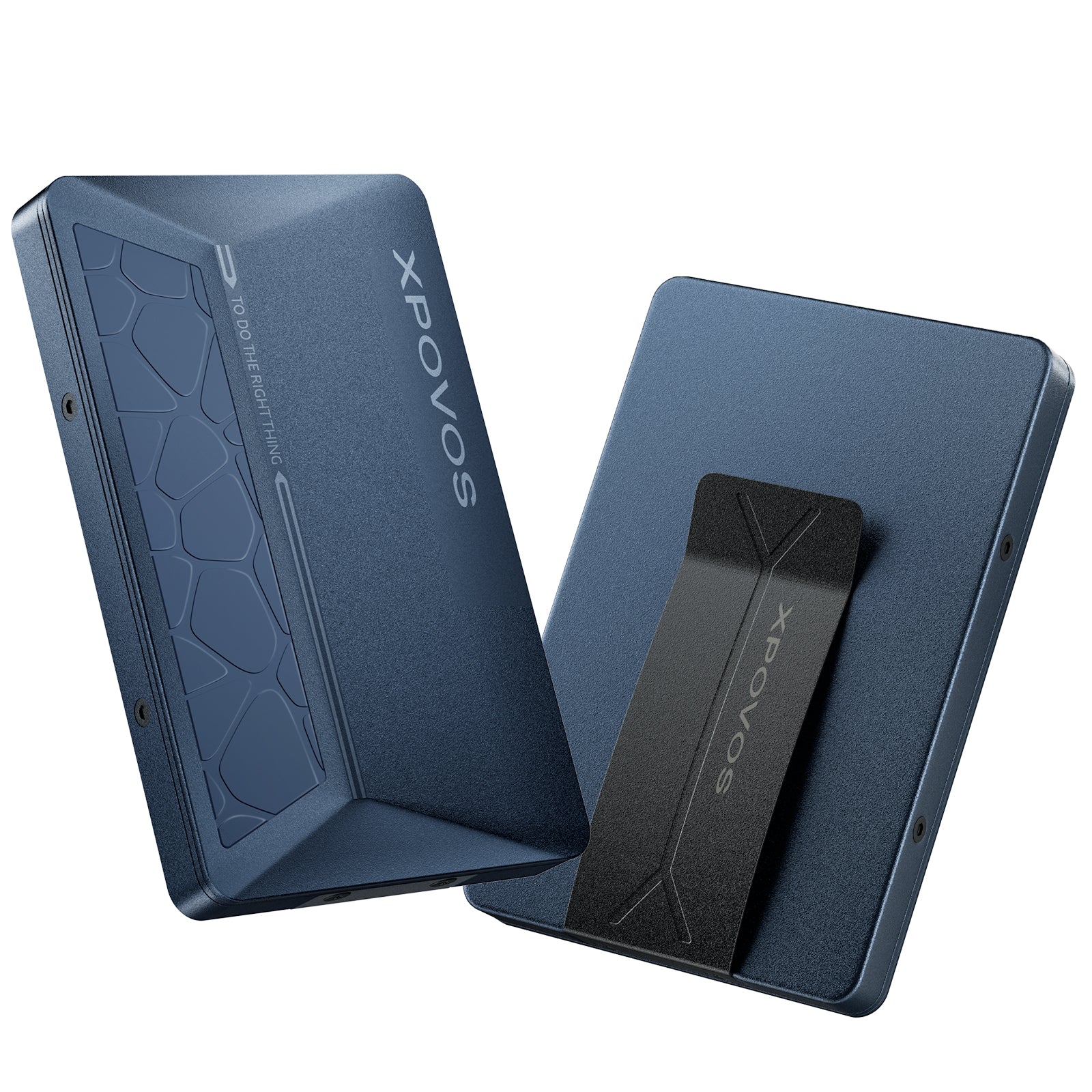 Wallet for Men - Slim Mens Wallet with Money Clip Slide to Pop-up Minimalistic RFID Wallet Credit Card Holder for Men with Gift Box(Blue)