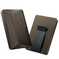 HERO Wallet for Men - Slim Metal Slide to Pop-up Wallet (Brown)