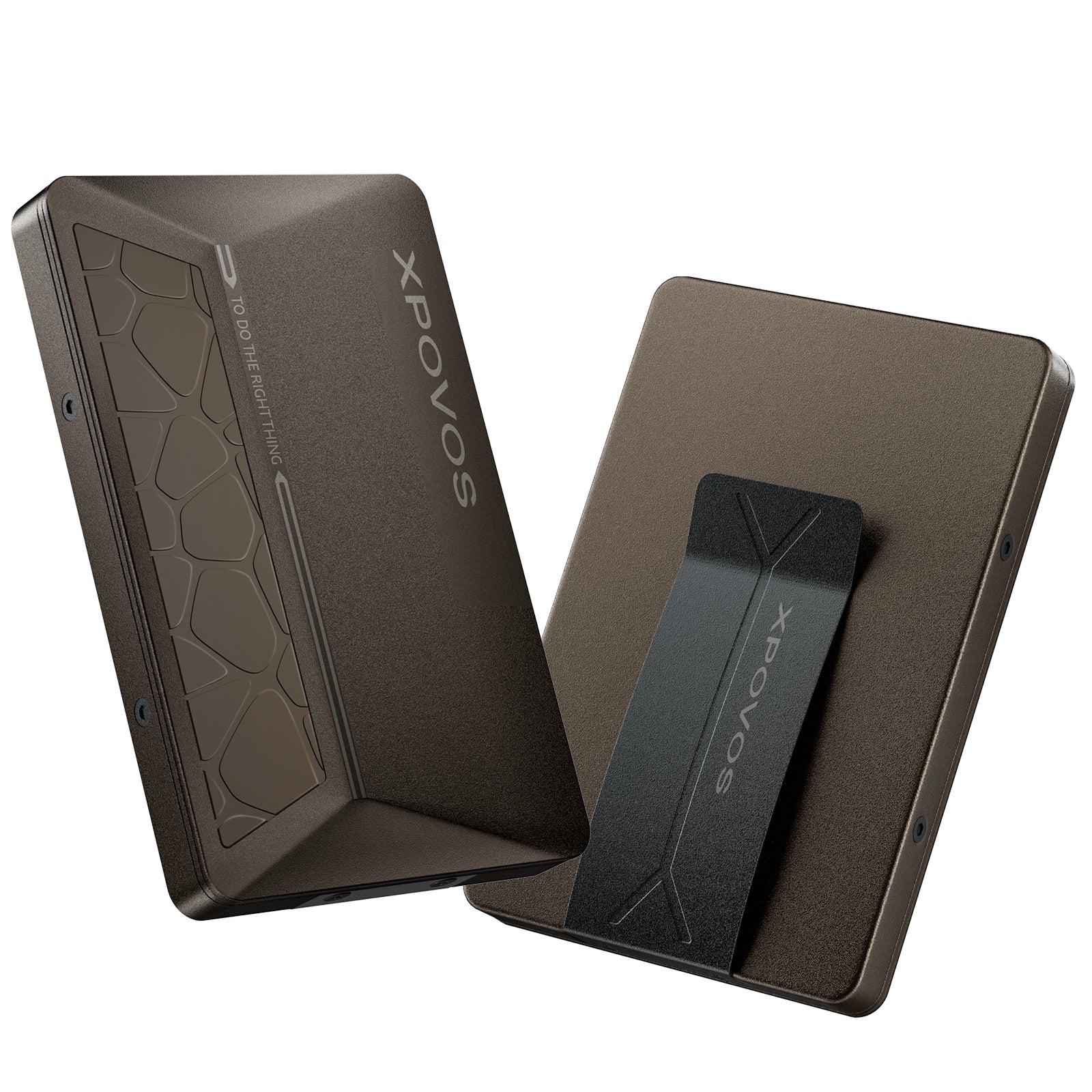Wallet for Men - Slim Mens Wallet with Money Clip Slide to Pop-up Minimalistic RFID Wallet Credit Card Holder for Men with Gift Box(Brown)